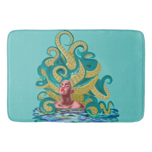 Vrouw Octopus Badmat (Voorkant)
