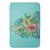 Vrouw Octopus Badmat (Voorkant Verticaal)