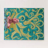 Vrouw Octopus Jigzaag Puzzle Gift Painting Legpuzzel (Horizontaal)