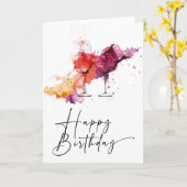 Vrouw- of Mannen-vogelkaarten Kaart (Gele Bloem)