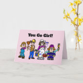 Vrouw- of vrouwenwerkdagkaart kaart (Gele Bloem)