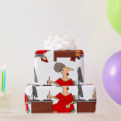 Vrouw Office Worker Cadeaupapier