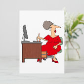 Vrouw Office Worker Kaart