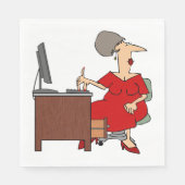 Vrouw Office Worker Servet (Voorkant)