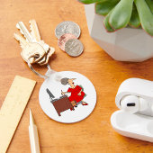 Vrouw Office Worker Sleutelhanger