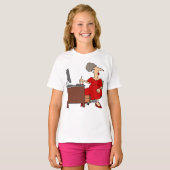 Vrouw Office Worker T-shirt (Voorkant volledig)