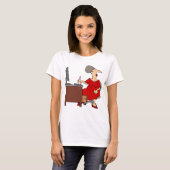 Vrouw Office Worker T-shirt (Voorkant volledig)