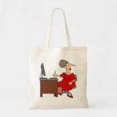Vrouw Office Worker Tote Bag (Voorkant)