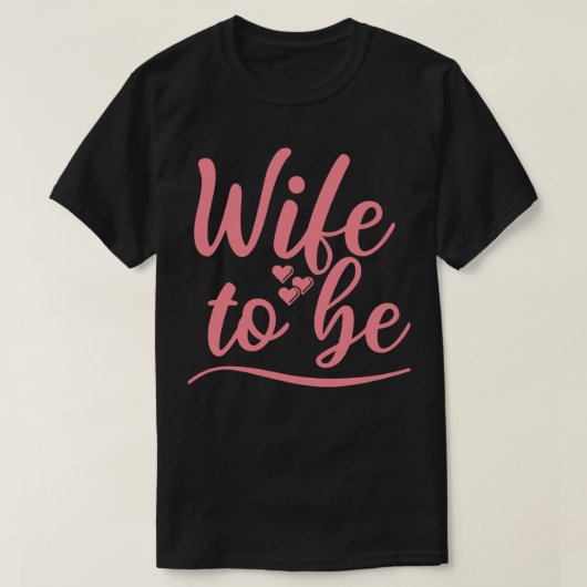 Vrouw om te zijn Ik zei ja Schattigee bruid om ont T-shirt (Design voorkant)