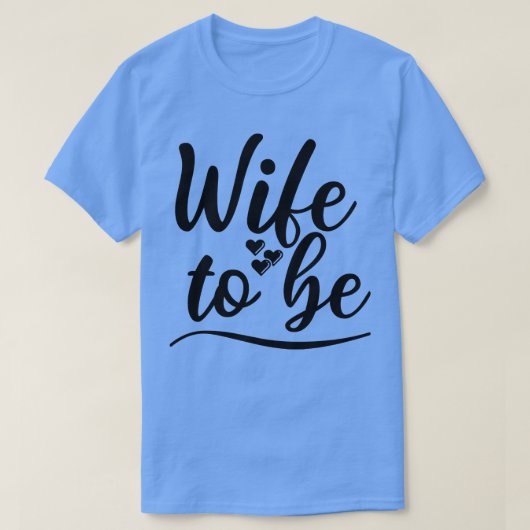 Vrouw om te zijn Ik zei ja Schattigee bruid om ont T-shirt (Design voorkant)