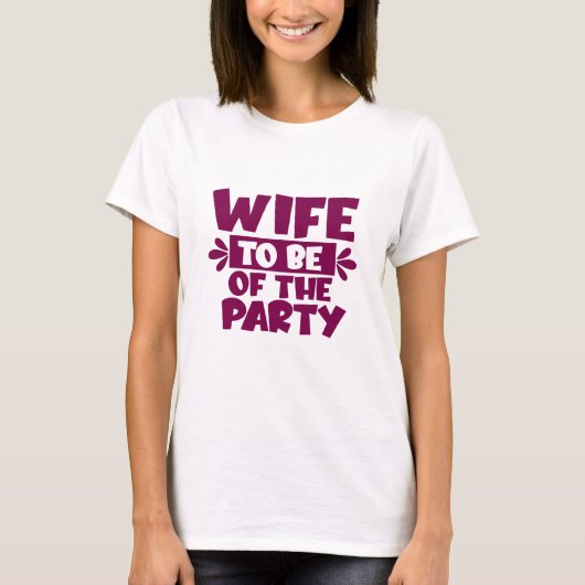 Vrouw om van het feest te zijn - bruiloft T-shirt (Voorkant)