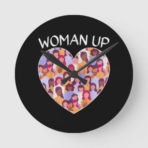 Vrouw omhoog feministisch feminisme Vrouwen mondig Ronde Klok