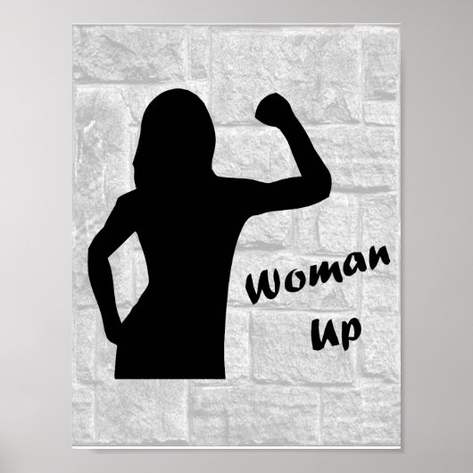 Vrouw omhoog - fitness Posters voor vrouwen (Voorkant)