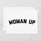 Vrouw omhoog Funny Quote Briefkaart (Voorkant / Achterkant)