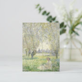 Vrouw onder de wilde vaart | Claude Monet Briefkaart (Staand voorkant)