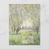Vrouw onder de wilde vaart | Claude Monet Briefkaart (Voorkant)