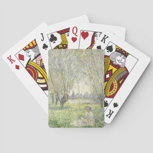 Vrouw onder de wilde vaart | Claude Monet Pokerkaarten (Achterkant)