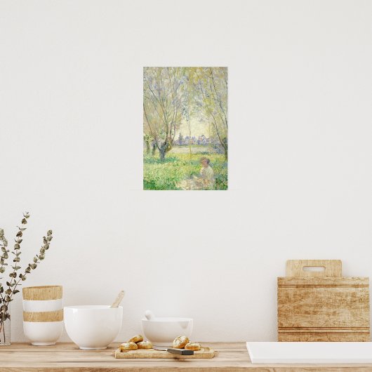 Vrouw onder de Willows - Claude Monet Poster (Keuken)