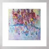 Vrouw onder de Wisteria Poster (Voorkant)