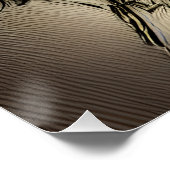 Vrouw Onder Water Dystopian Abstracte AI Kunst Perfect Poster (Hoek)