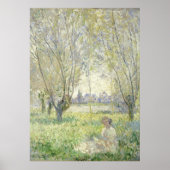 Vrouw onder Wilgen, Monet 1880 Poster (Voorkant)