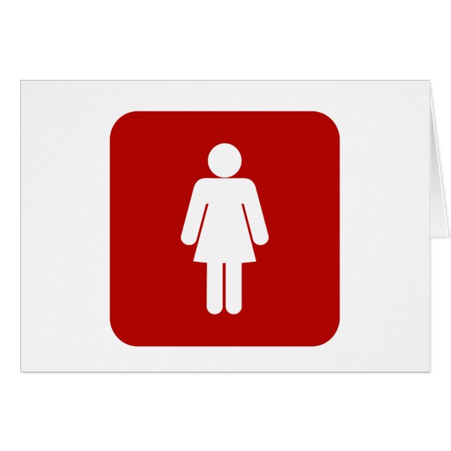 Vrouw ondertekenen (Voorkant Horizontaal)