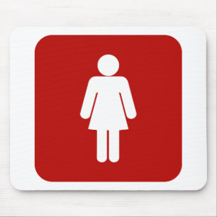Vrouw ondertekenen muismat