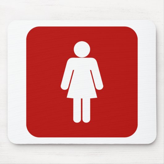 Vrouw ondertekenen muismat (Voorkant)