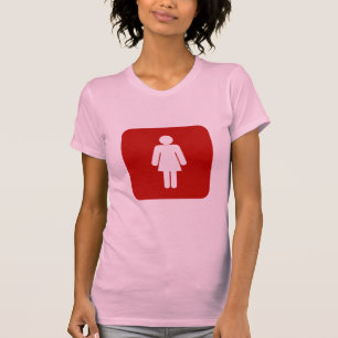 Vrouw ondertekenen t-shirt