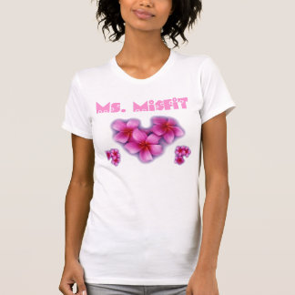Vrouw ontbreekt t-shirt