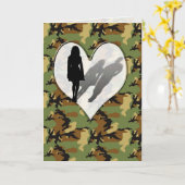 Vrouw Ontbrekend Man Kaart (Gele Bloem)