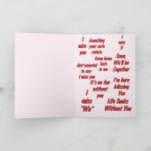 Vrouw Ontbrekend Man Silhouette Kaart (Binnen)