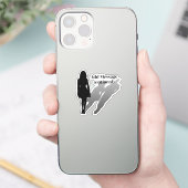Vrouw Ontbrekend Man Silhouette Sticker (Telefoon)