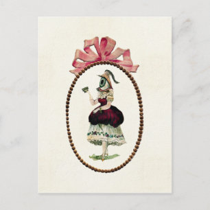 Vrouw Oog Briefkaart