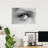 Vrouw oog poster (Thuiskantoor)