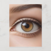 Vrouw oogmacro briefkaart (Voorkant)