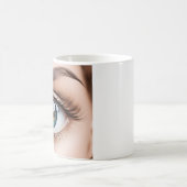 Vrouw oogmacro koffiemok (Center)