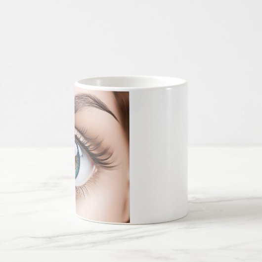 Vrouw oogmacro koffiemok (Center)