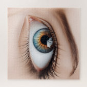 Vrouw oogmacro legpuzzel (Horizontaal)