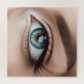 Vrouw oogmacro legpuzzel (Horizontaal)