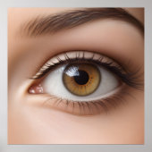 Vrouw oogmacro poster (Voorkant)