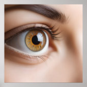Vrouw oogmacro poster (Voorkant)