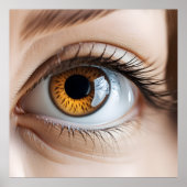 Vrouw oogmacro poster (Voorkant)