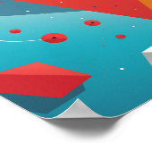 Vrouw op bouldering achtergrond poster (Hoek)