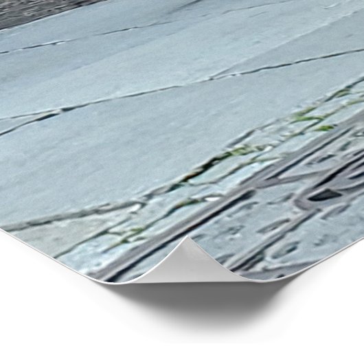 vrouw op de fiets poster (Hoek)