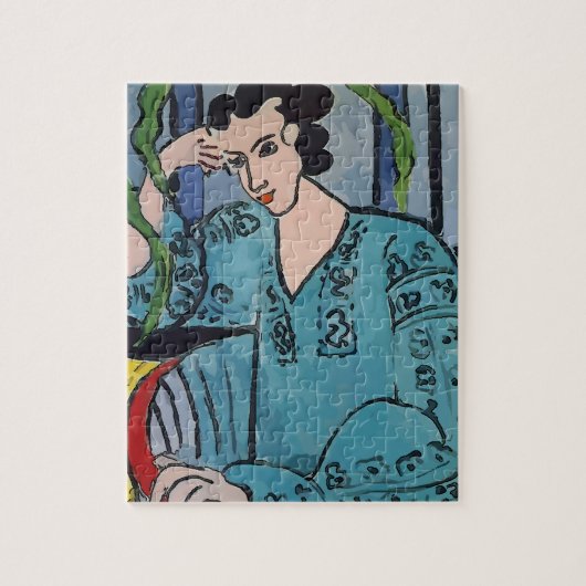 Vrouw op de stijl van de Telefoon Cell Legpuzzel (Verticaal)