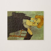 Vrouw op de  stijl van de Telefoon Cell Legpuzzel (Horizontaal)