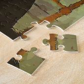 Vrouw op de  stijl van de Telefoon Cell Legpuzzel (Zijkant)