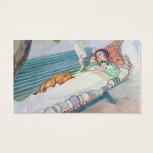 Vrouw op een bank, 1913 (m/vc op papier) visitekaartjes