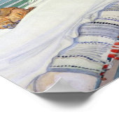 Vrouw op een bank van 1913 door Carl Larsson Poster (Hoek)